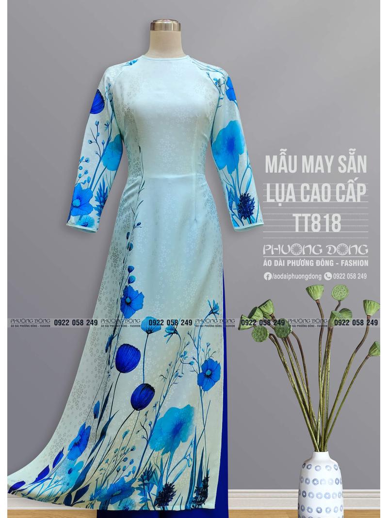 Áo Dài Truyền Thống Lụa Cao Cấp TT818